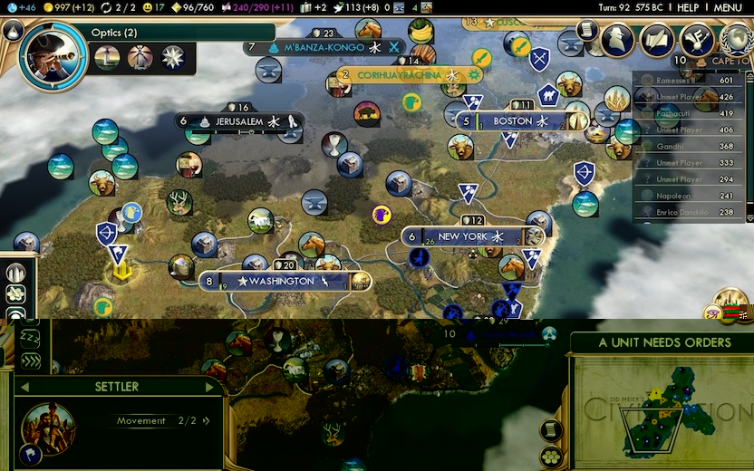 プレイレポ Civ5 わらしべ長者 ワシントン 西部開拓史 Civilization5 Civ5 シヴィライゼーション5 攻略wiki