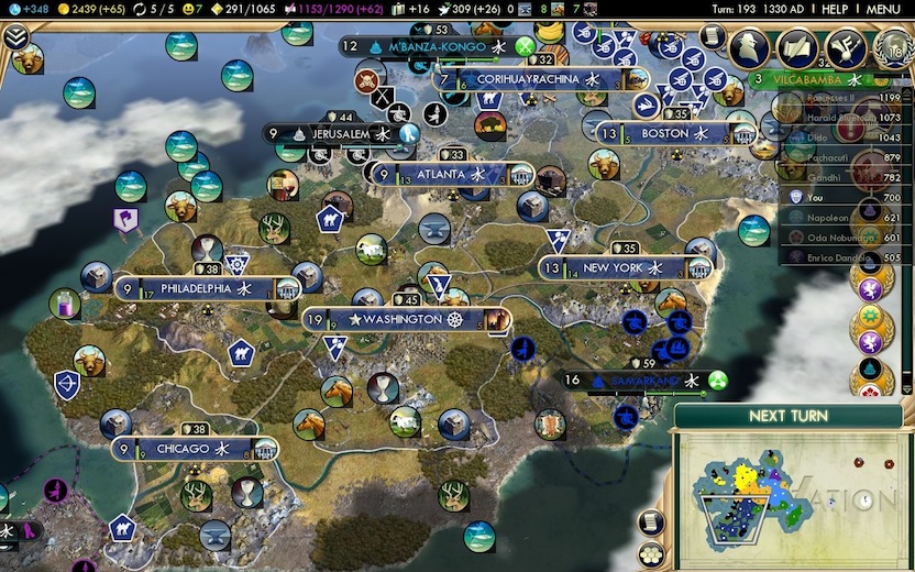 プレイレポ Civ5 わらしべ長者 ワシントン ２つの戦争 Civilization5 Civ5 シヴィライゼーション5 攻略wiki